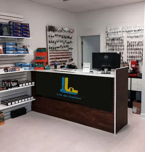 Devanture de la boutique du serrurier Lilo de Gaillon, 19 rue d'Antin dans le 2ème arrondissement de Paris
